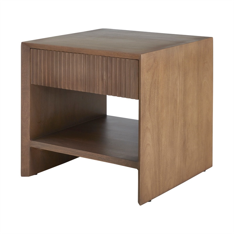 Jaime Indoor Mango Wood Side Table