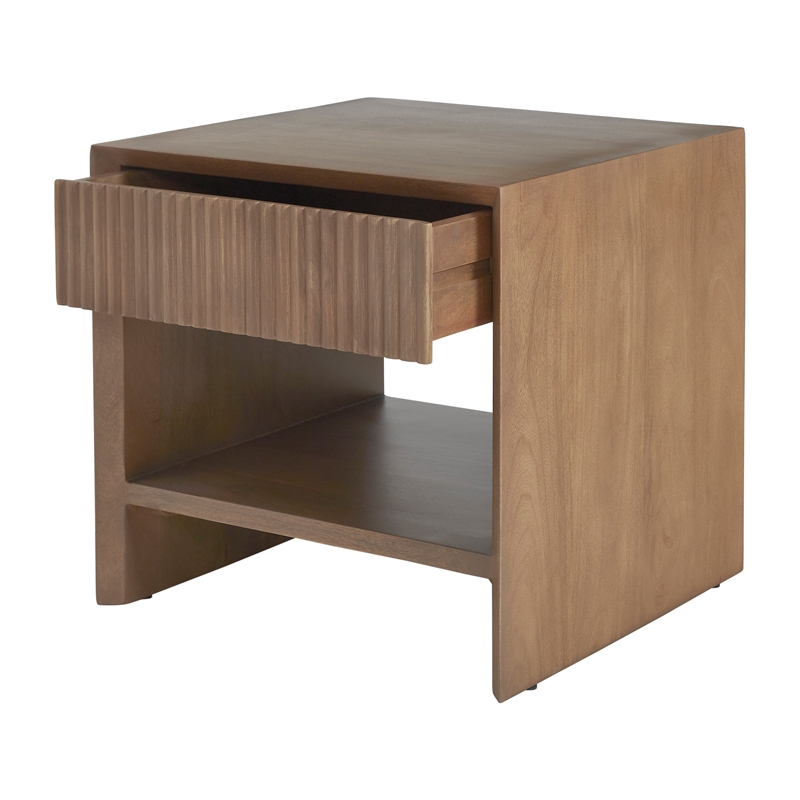 Jaime Indoor Mango Wood Side Table