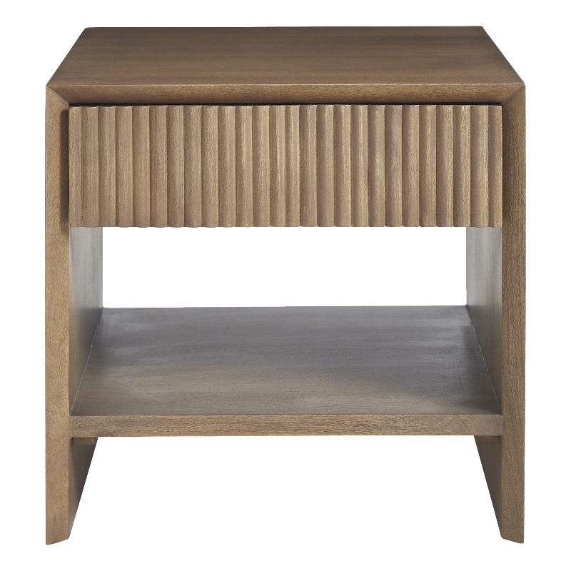 Jaime Indoor Mango Wood Side Table