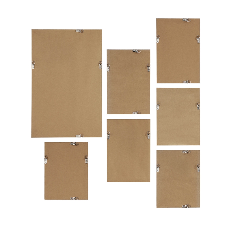 Priyanka 7 Piece Wide Wall Art White