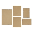 Carife 5 Piece Wide Wall Art Black
