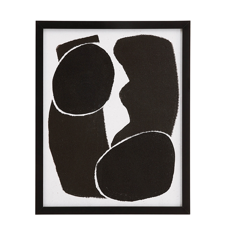Carife 5 Piece Wide Wall Art Black