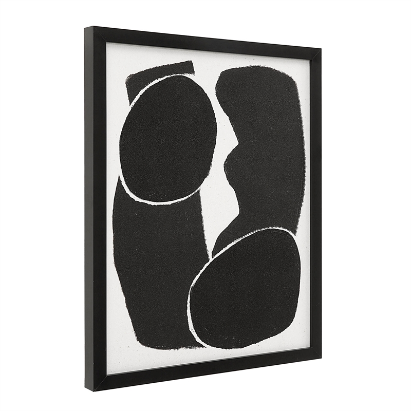 Carife 5 Piece Wide Wall Art Black