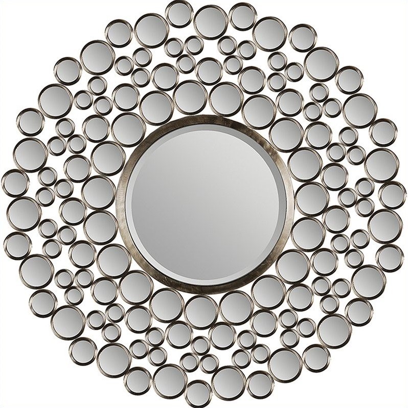 Renwil Andromeda Mirror in Satin Nickel | Cymax Business