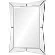 Renwil Merritt Unique Shape Beveled Mirror in Silver