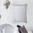 Renwil Merritt Unique Shape Beveled Mirror in Silver