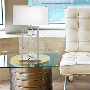 Renwil Oslo Table Lamp in Polished Nickel