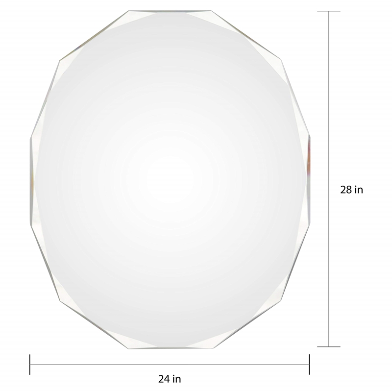 Renwil Astor Mirror in All Glass