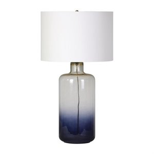 renwil nightfall table lamp in blue ombre glass