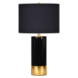 Renwil The Tuxedo Table Lamp in Black and Gold
