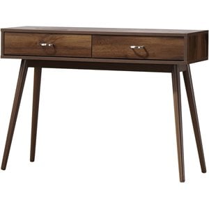 4D Concepts Montage Midcentury Wooden Writing Desk in Walnut