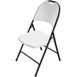 Correll Injection Molded Plastic Folding Chair in Gray Granite (Set of 4)