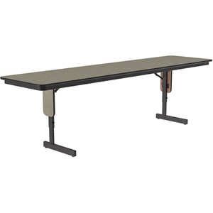 Adjustable Height 3/4&quot High Pressure Folding Seminar Table in Savannah Sand