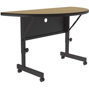 Correll 24&quotW x 48&quotD Deluxe High Pressure Top Flip Top Table in Fusion Maple