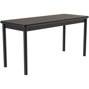 Correll 30&quotW x 48&quotD Deluxe High Pressure Library Table in Walnut