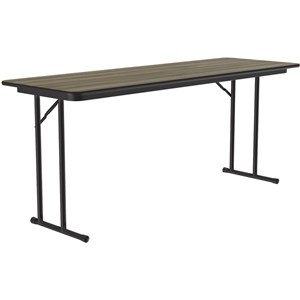 Correll 3/4&quot High Pressure Folding Seminar Table in Colonial Hickory Brown