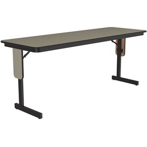 Correll 3/4 High Pressure Folding Seminar Table Panel Leg in Savannah Sand Brown