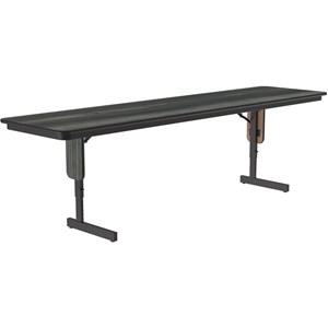 Adjustable Height 3/4&quot High Pressure Folding Seminar Table New England Driftwood