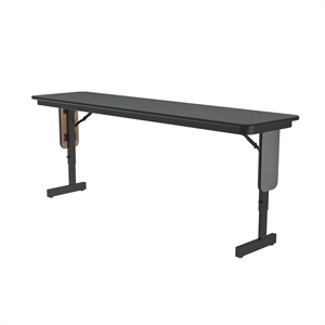 Adjustable Height 3/4&quot High Pressure Folding Seminar Table in Montana Brown