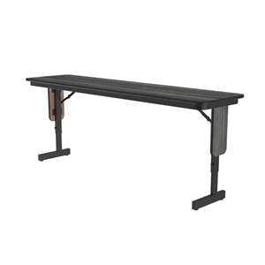 Adjustable Height 3/4&quot High Pressure Folding Seminar Table New England Driftwood