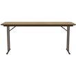 Correll High Pressure Wood top Folding Seminar Table Off-Set Leg Maple