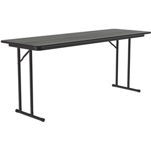 Correll 3/4&quot High Pressure Folding Seminar Table in New England Driftwood