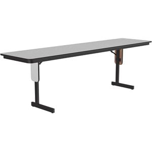 Correll 3/4&quot High Pressure Folding Seminar Table with Panel Leg in Gray Granite