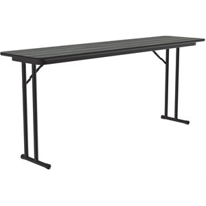 Correll 3/4&quot High Pressure Folding Seminar Table in New England Driftwood