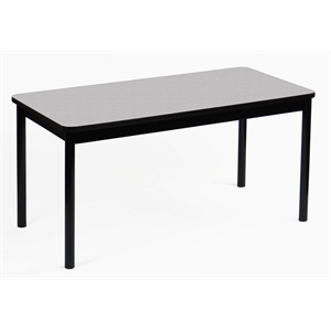 Correll 24&quotW x 72&quotD High Pressure Library Table in Gray Granite