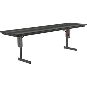 Adjustable Height 3/4&quot High Pressure Folding Seminar Table New England Driftwood
