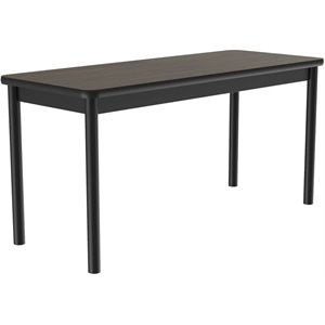 Correll 30&quotW x 72&quotD Deluxe High Pressure Library Table in Walnut