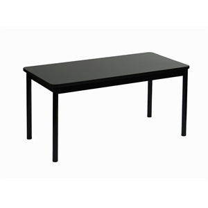 Correll 30&quotW x 72&quotD Deluxe High Pressure Lab Table in Black Granite