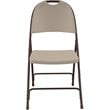 Correll Injection Molded Mocha Brown colour Plastic Folding Chair in (Set of 4)