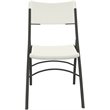 Correll Economy Blow Plastic Folding Chair in Gray Granite (Set of 4)
