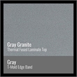 24x36 Gray Granite Commercial Wood Laminate Top Activity Table
