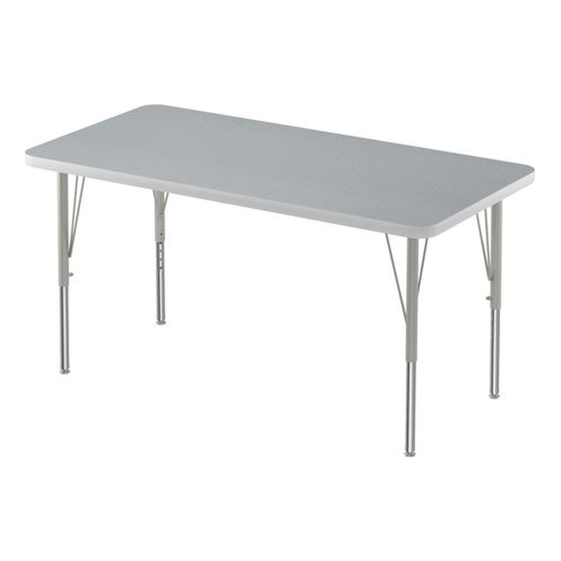 24x36 Gray Granite Commercial Wood Laminate Top Activity Table