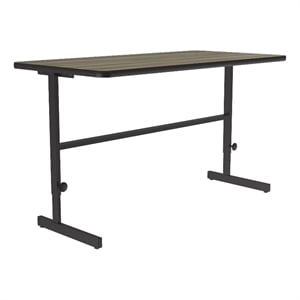 Correll CST 30&quot x 60&quot Metal Adjustable Standing Workstation in Colonial Hickory