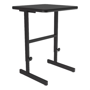 Correll CST 20&quot x 24&quot Metal Adjustable Standing Workstation in Black Granite