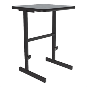 Correll CST 20&quot x 24&quot Metal Adjustable Standing Workstation in Gray Granite