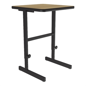 Correll CST 20&quot x 24&quot Metal Adjustable Standing Workstation in Fusion Maple