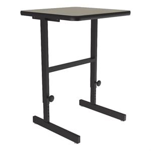 Correll CST 20&quot x 24&quot Metal Adjustable Standing Workstation in Savannah Sand