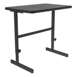 Correll CST 24&quot x 36&quot Metal Adjustable Standing Workstation in Driftwood