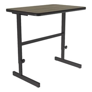 Correll CST 24&quot x 36&quot Metal Adjustable Standing Workstation in Colonial Hickory