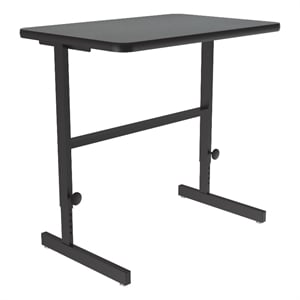 Correll CST 24&quot x 36&quot Metal Adjustable Standing Workstation in Montana Gray