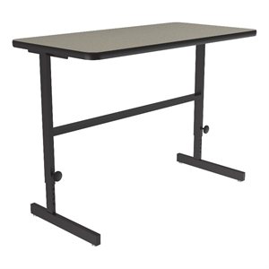 Correll CST 24&quot x 48&quot Metal Adjustable Standing Workstation in Savannah Sand