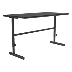 Correll CST 30&quot x 60&quot Metal Adjustable Standing Workstation in Black Granite