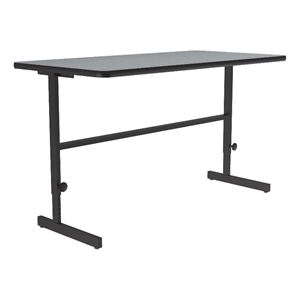 Correll CST 30&quot x 60&quot Metal Adjustable Standing Workstation in Gray Granite