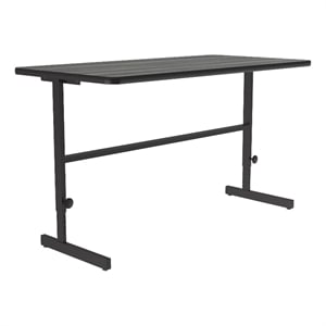 Correll CST 30&quot x 60&quot Metal Adjustable Standing Workstation in Driftwood