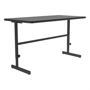 Correll CST 30&quot x 60&quot Metal Adjustable Standing Workstation in Montana Gray