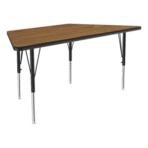 Correll Thermal Fused 60&quotx 30&quot Laminate Wood Activity Table in Medium Oak